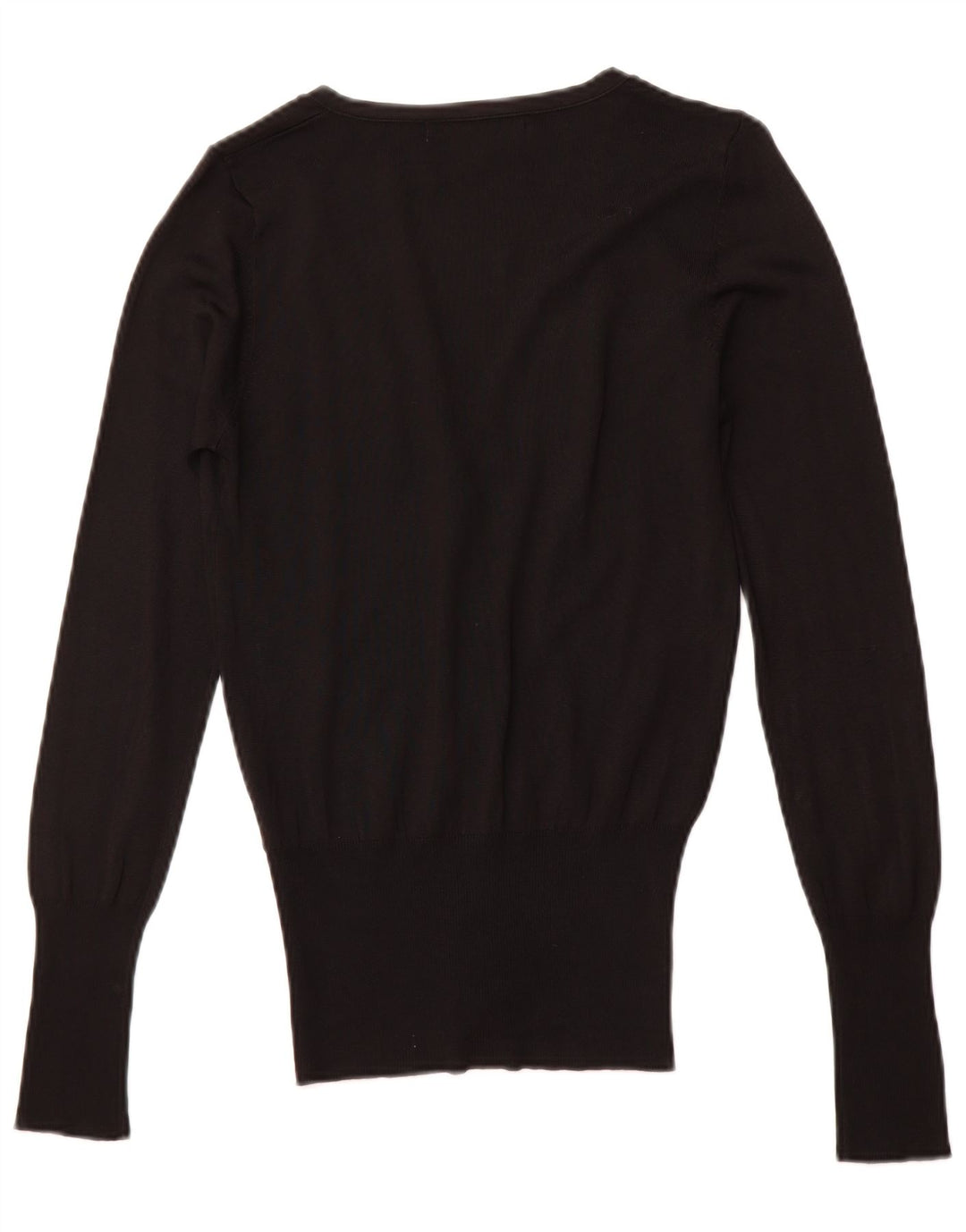 ZARA Womens Cardigan Sweater UK 10 Small Black Viscose