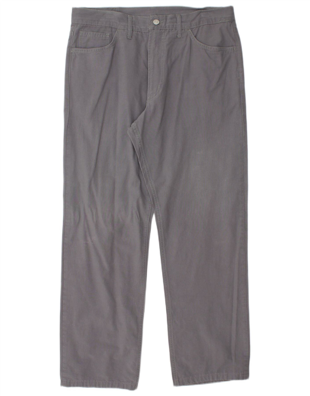 CARRERA Mens Straight Casual Trousers IT 52 XL W36 L29 Grey Cotton