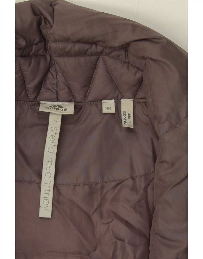 ADIDAS Womens Stella McCartney Oversized Padded Gilet EU 36 Small Grey Vintage Adidas and Second-Hand Adidas from Messina Hembry 