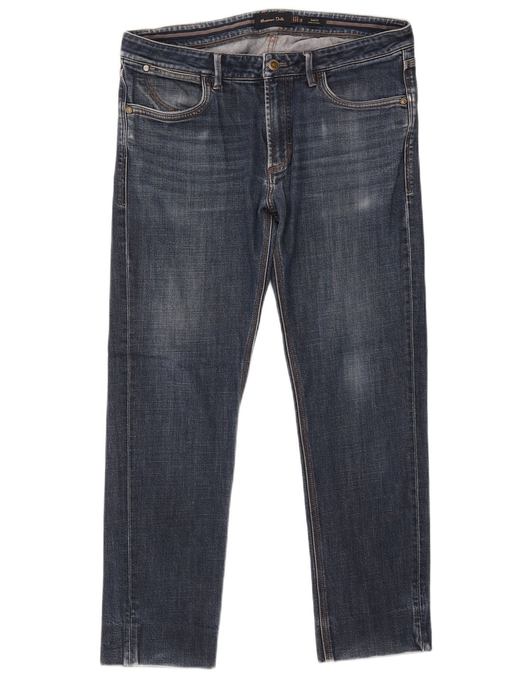 MASSIMO DUTTI Mens Slim Jeans EU 42 Large W34 L27 Blue Cotton