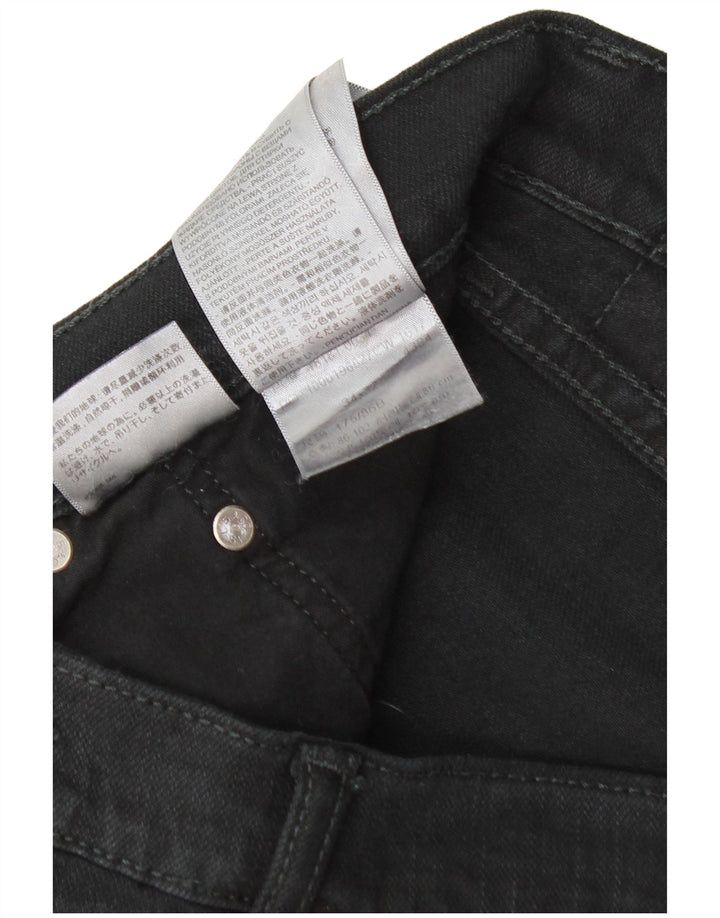 Levi's Mens Straight Jeans W34 L32 Black Cotton