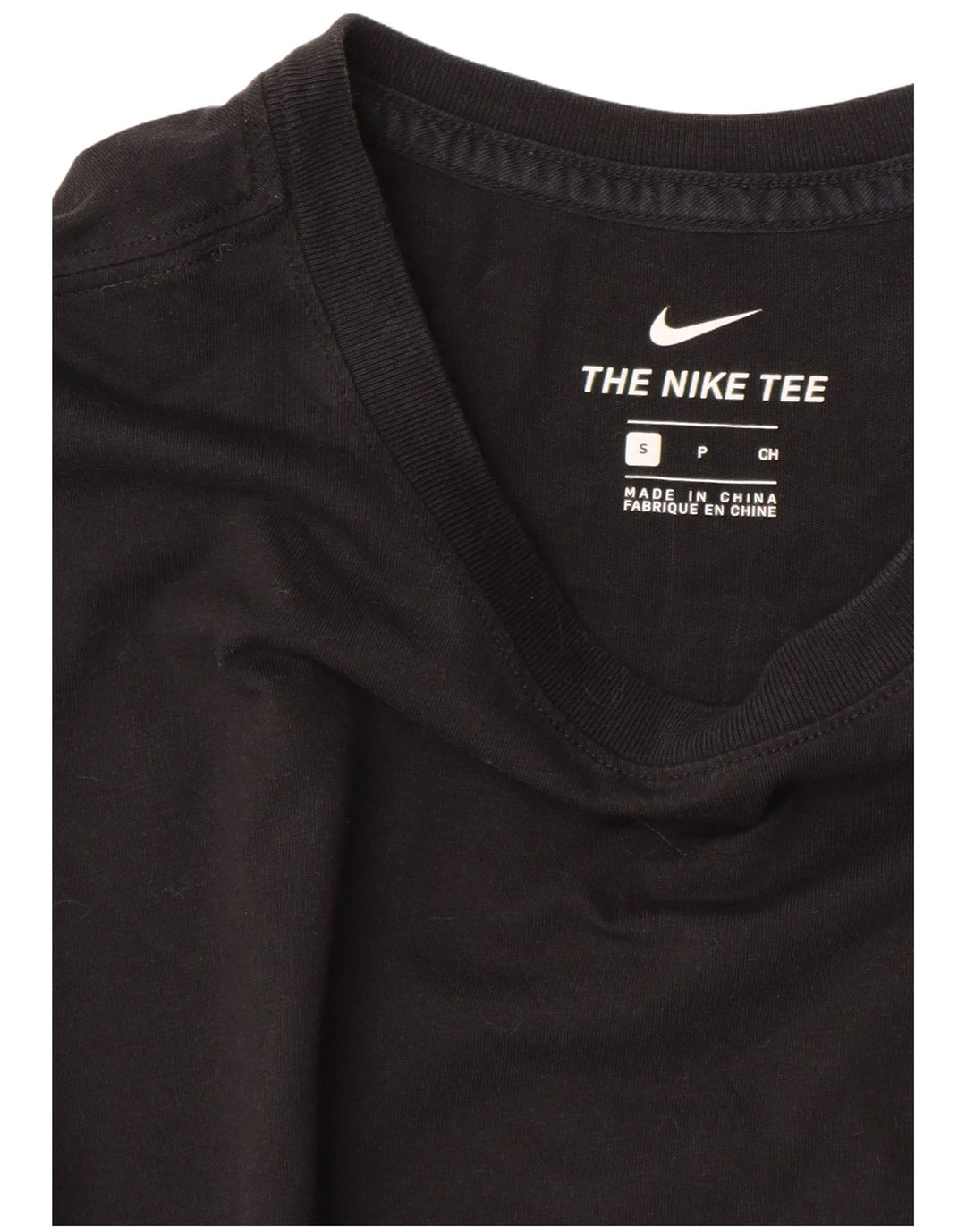 NIKE Mens Graphic T-Shirt Top Small Black Cotton