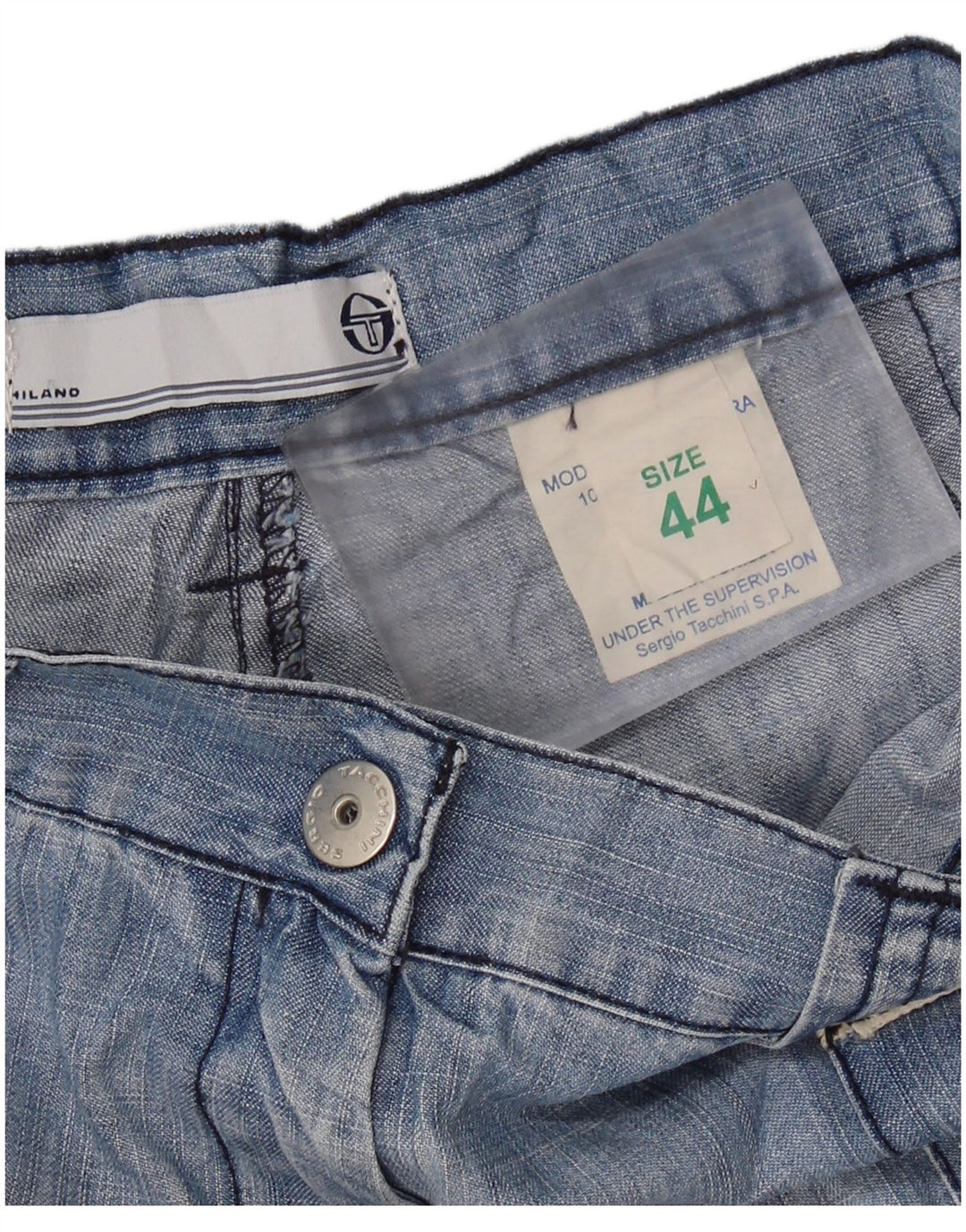 SERGIO TACCHINI Womens Loose Jeans IT 44 Medium W30 L28 Blue Cotton