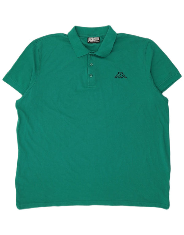 Kappa Mens Polo Shirt 3XL Green Cotton