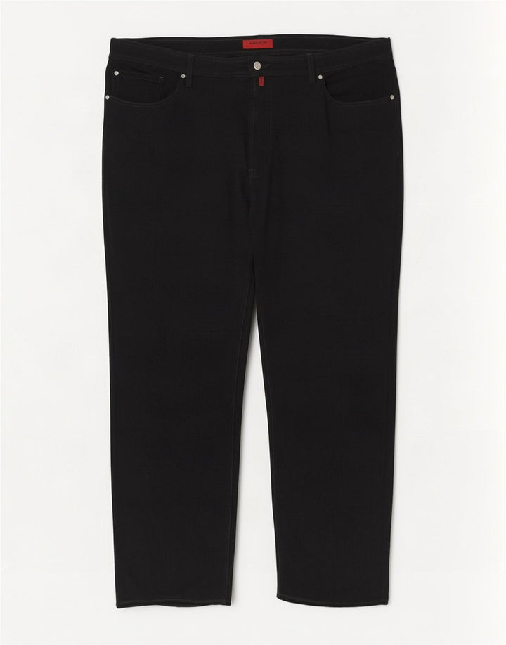 Pierre Cardin Mens Straight Jeans W46 L34 Black Polyester