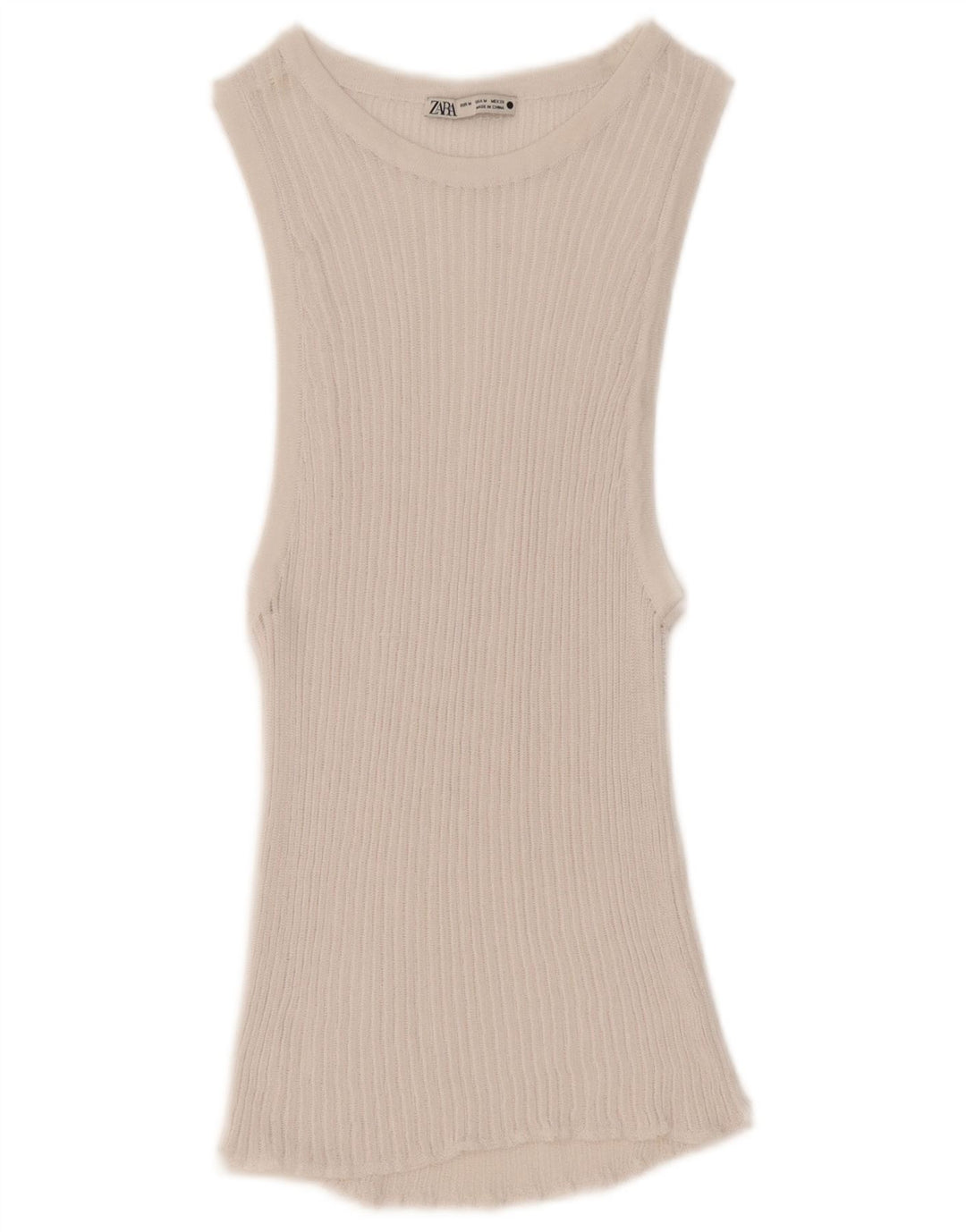 Zara Womens Vest Top UK 14 Medium White