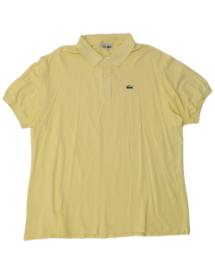 Lacoste Mens Polo Shirt Size 8 3XL Yellow Cotton