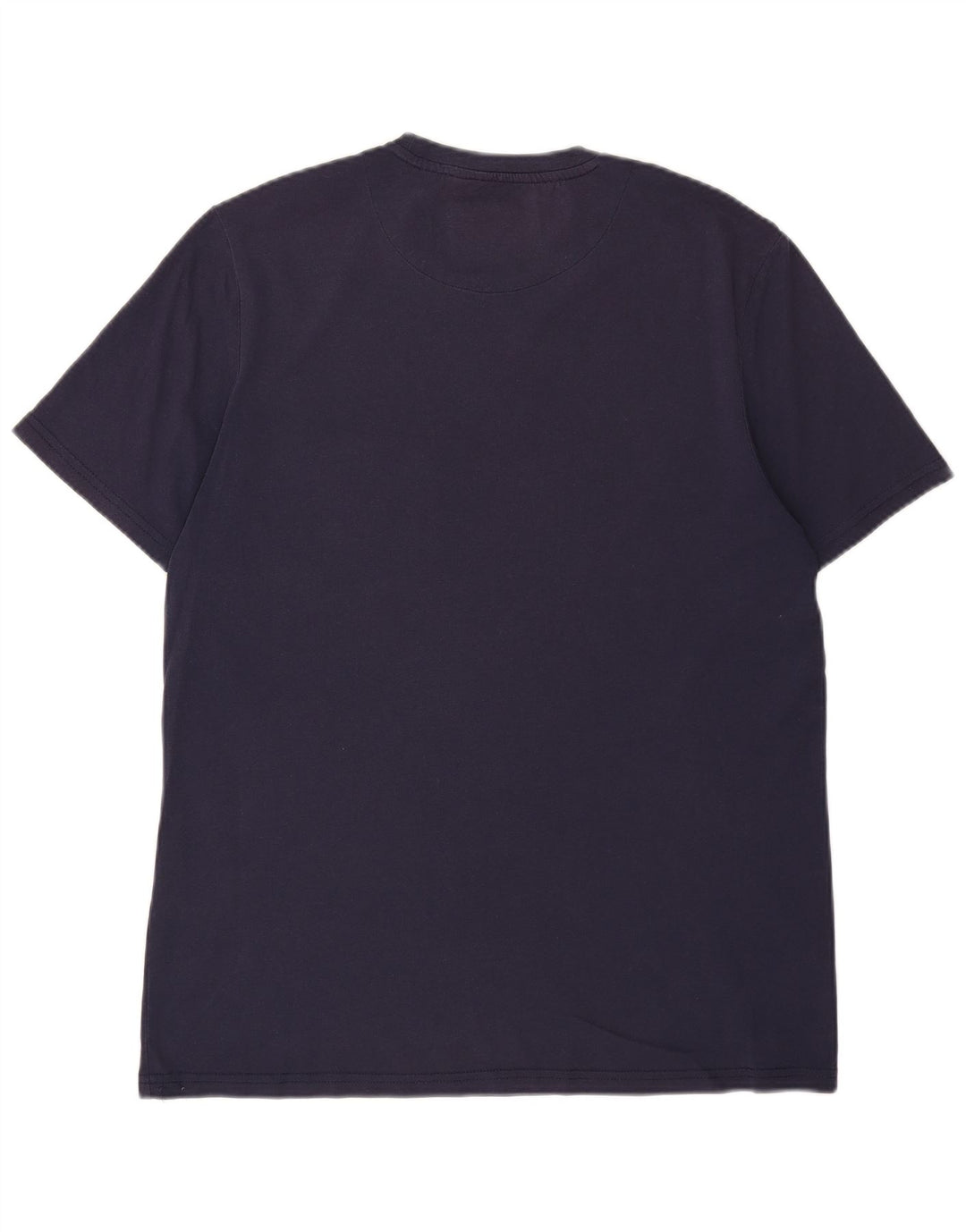 LYLE & SCOTT Mens T-Shirt Top Medium Navy Blue Cotton