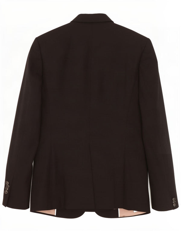 Zara Womens 1 Button Blazer Jacket EU 38 Small Black