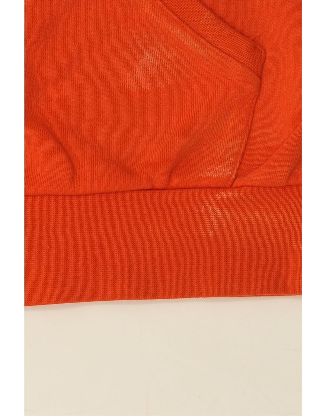 LE COQ SPORTIF Mens Graphic Hoodie Jumper Small Orange Cotton