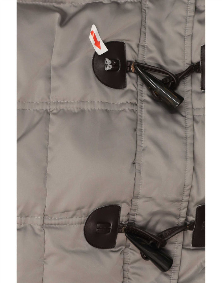 Champion Womens Hooded Duffle Padded Coat UK 20 2XL Grey Polyester