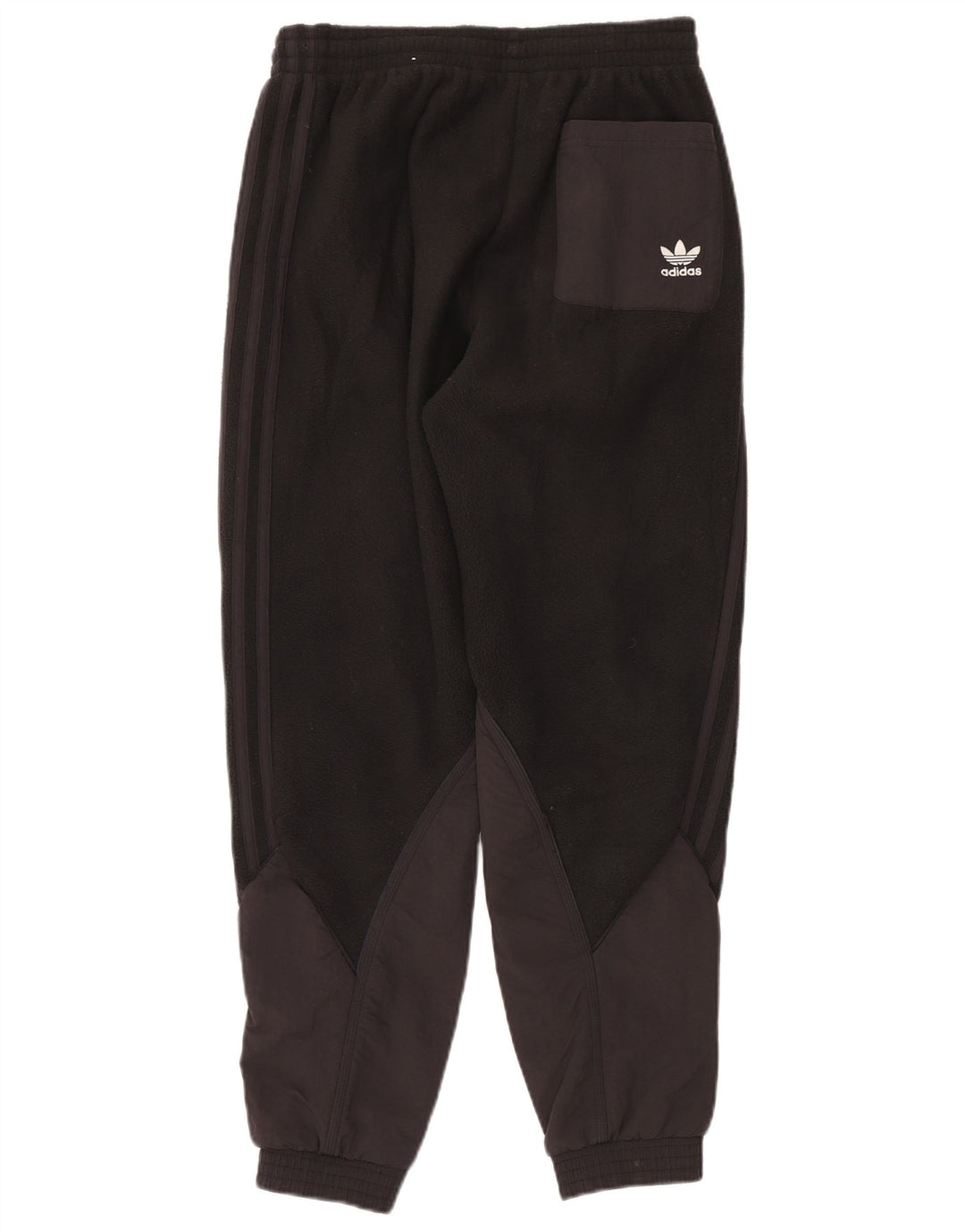 ADIDAS Mens Fleece Tracksuit Trousers Joggers Small  Black Polyester