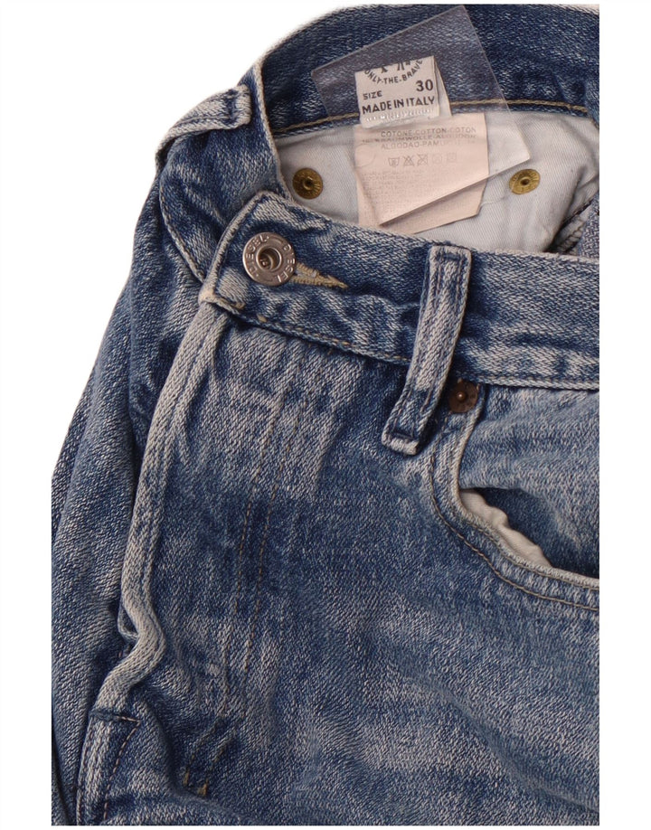 DIESEL Mens Bootcut Jeans W30 L32 Blue Cotton