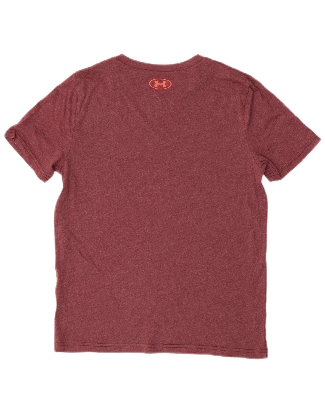 UNDER ARMOUR Boys Graphic T-Shirt Top 9-10 Years Medium Burgundy
