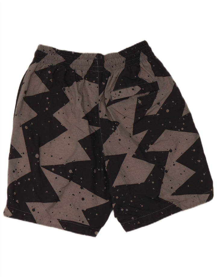 Jordan Mens Sport Shorts Small Grey Geometric Nylon