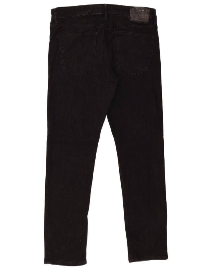 Jack & Jones Mens Slim Jeans W34 L32 Black Cotton