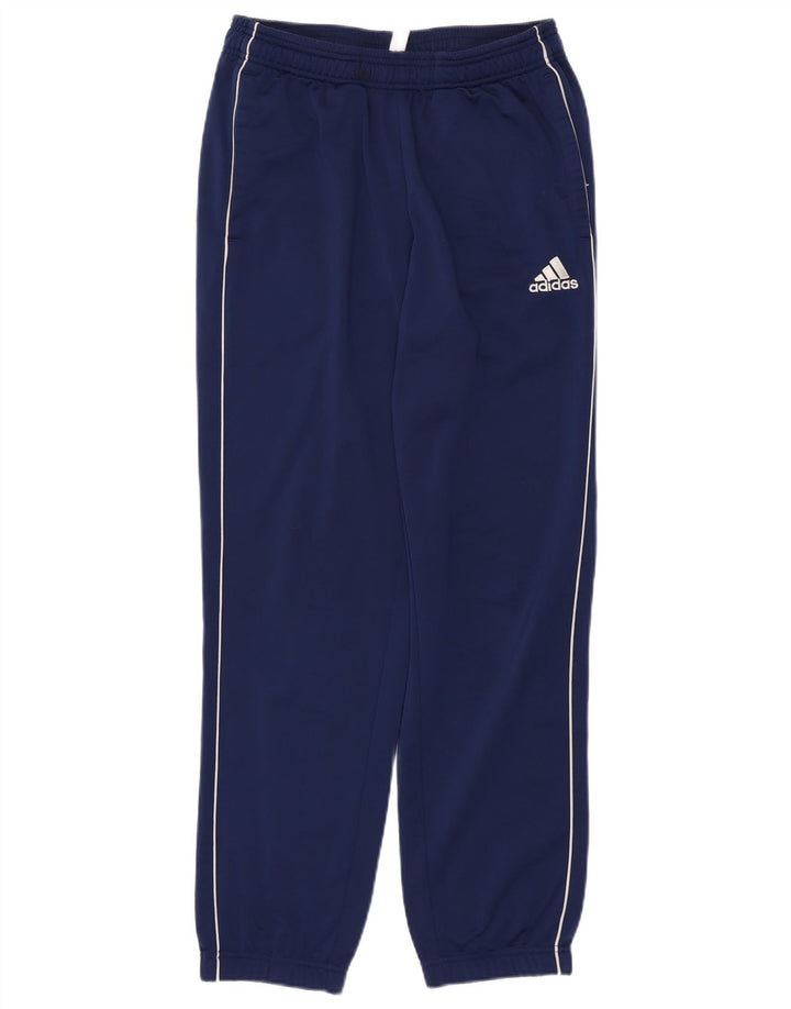 ADIDAS Mens Tracksuit Trousers Joggers Medium  Navy Blue Polyester