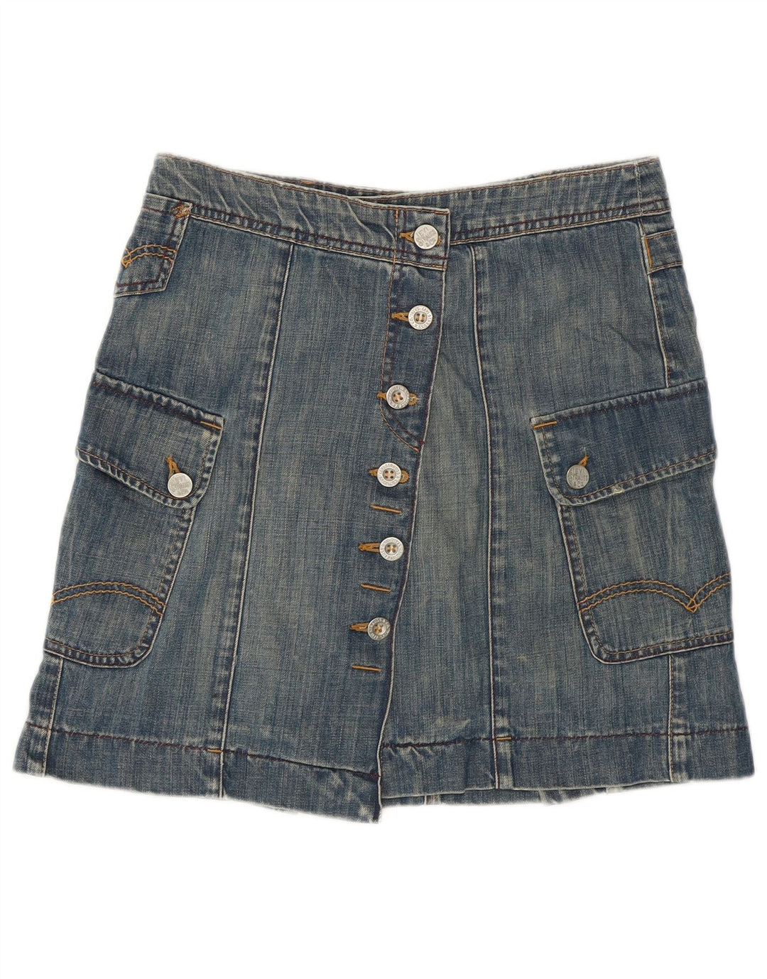 LEVI'S Womens Denim Skirt Small W28 Blue Cotton