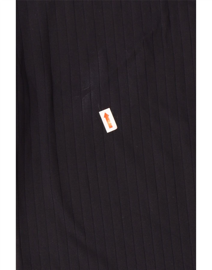 CALVIN KLEIN JEANS Womens Top Long Sleeve UK 12 Medium Navy Blue Polyamide