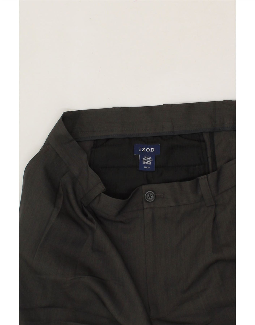 IZOD Mens Pegged Chino Trousers W38 L32 Grey Polyester Vintage Izod and Second-Hand Izod from Messina Hembry 