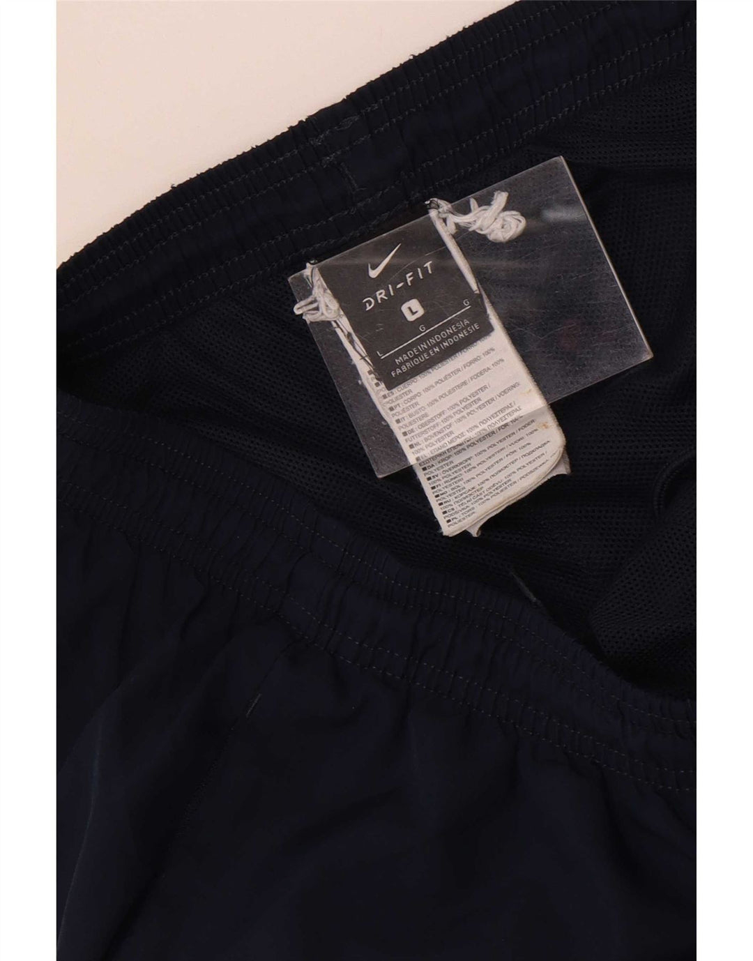 Nike Mens Dri Fit Tracksuit Trousers Large Navy Blue Polyester
