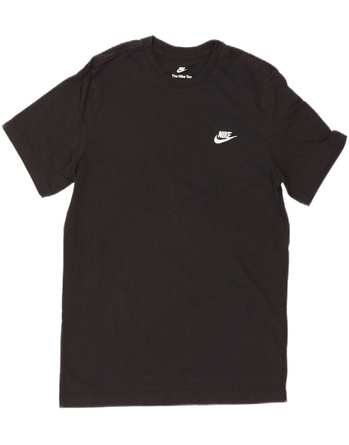 NIKE Mens T-Shirt Top Medium Black Cotton