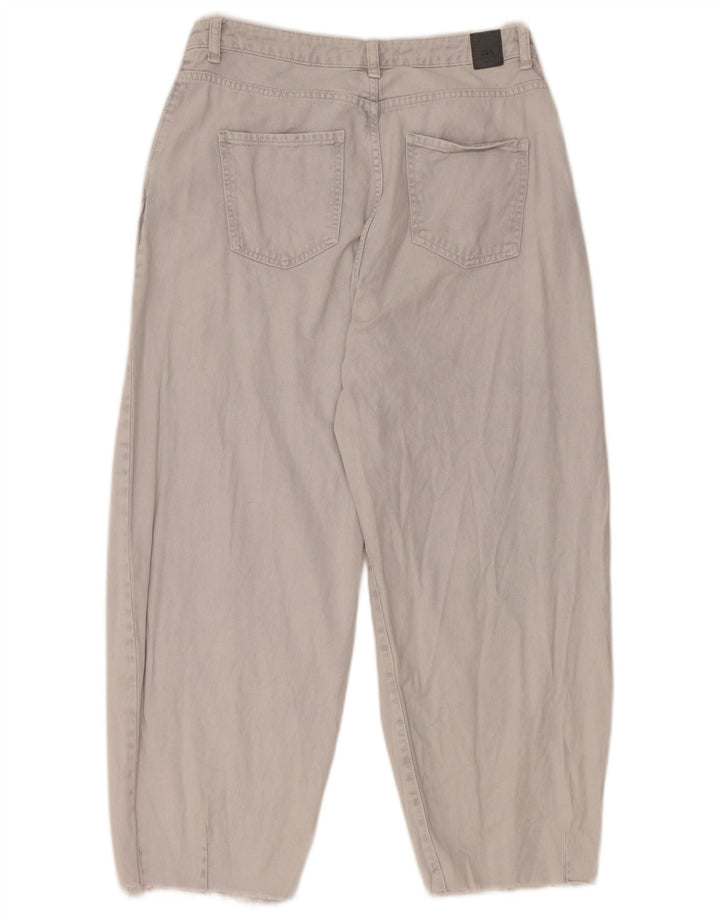 ZARA Womens Cropped Jeans EU 40 Medium W30 L25 Grey