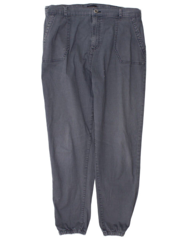 Marks & Spencer Womens Joggers Trousers UK 18 XL W36 L30 Grey Cotton