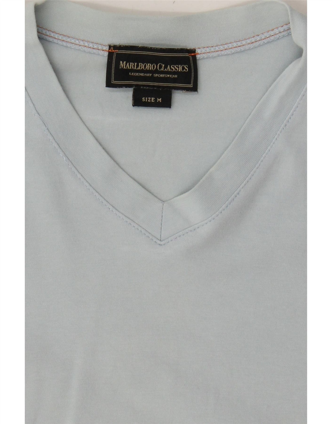 MARLBORO CLASSICS Womens T-Shirt Top UK 14 Medium Blue Cotton Vintage Marlboro Classics and Second-Hand Marlboro Classics from Messina Hembry 
