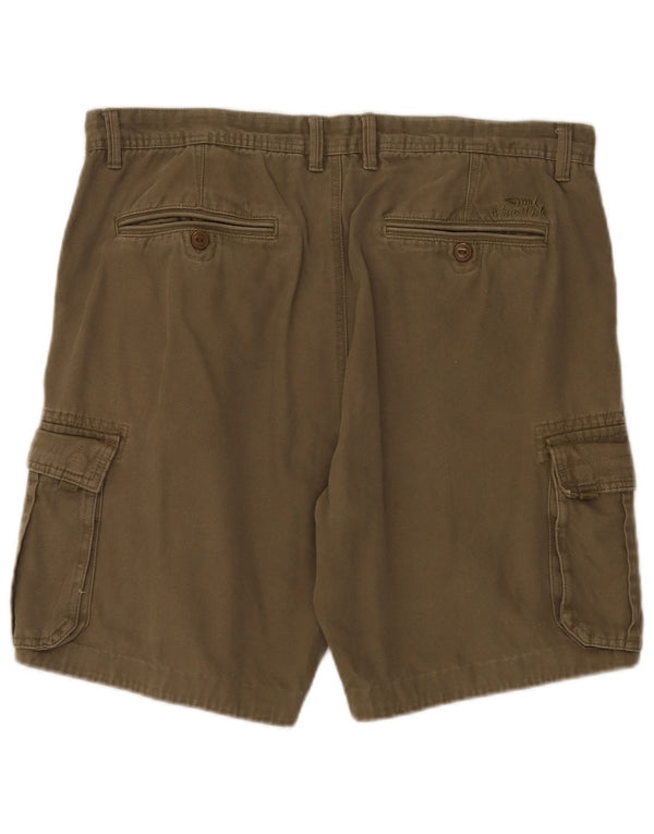Weird Fish Mens Cargo Shorts W38 XL Khaki Cotton