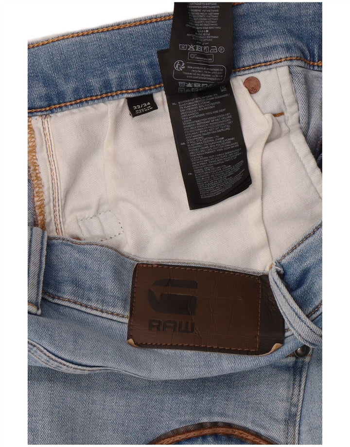 G-STAR Mens Skinny Jeans W33 L34  Blue Cotton