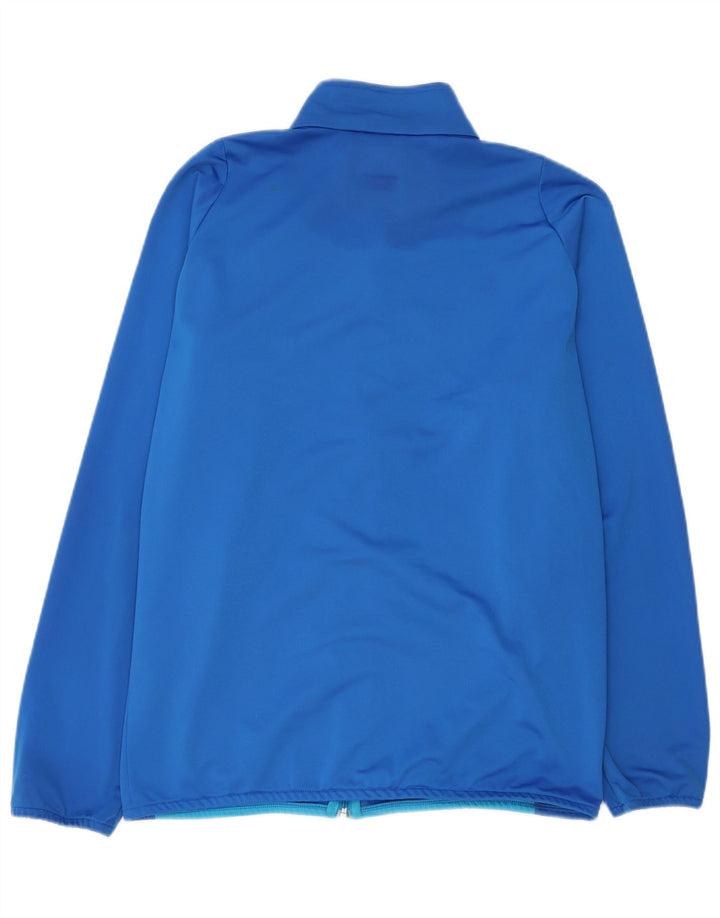 Puma Mens Tracksuit Top Jacket Large Blue Colourblock Polyester