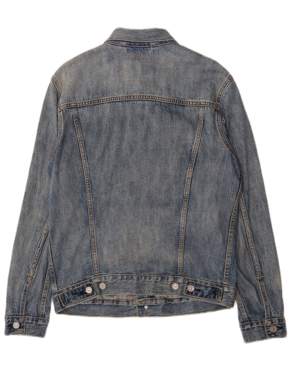 Levi's Mens Denim Jacket UK 38 Medium Blue Cotton