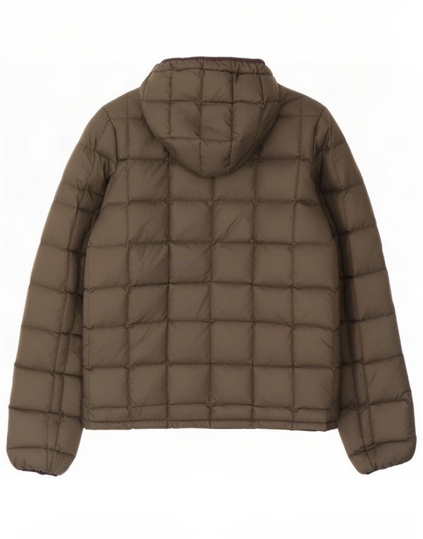 K-Way Boys Hooded Reversible Padded Jacket 15-16 Years Khaki