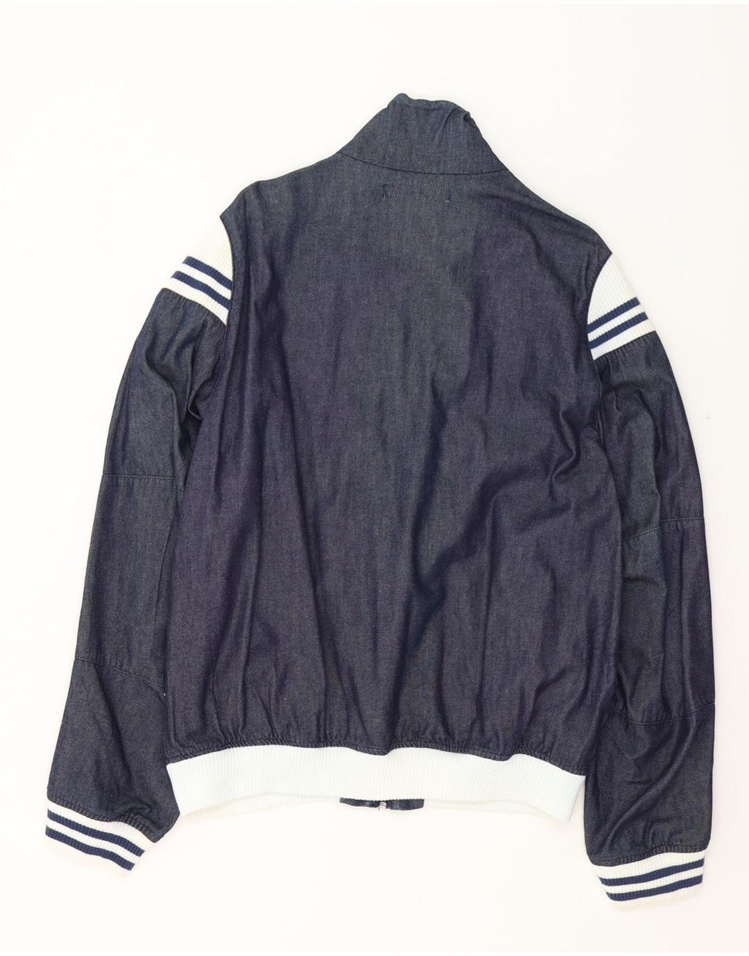 SERGIO TACCHINI Mens Bomber Jacket UK 40 Large Navy Blue Colourblock