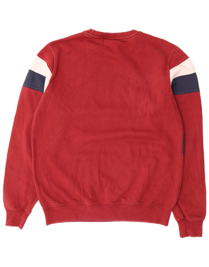 CHAMPION Boys Sweatshirt Jumper 15-16 Years 2XL Red Colourblock Cotton