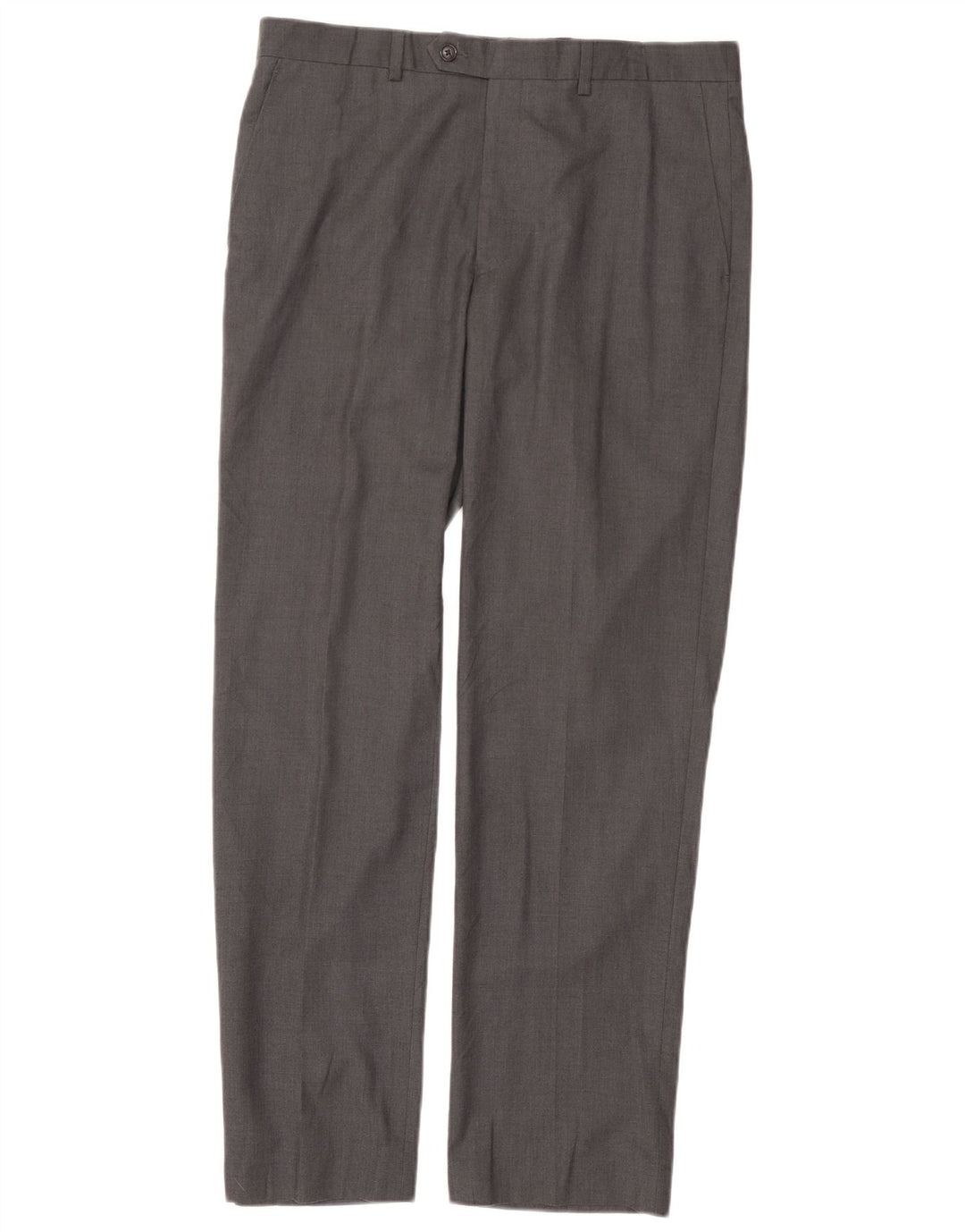 RALPH LAUREN Mens Straight Suit Trousers W34 L32 Grey Polyester