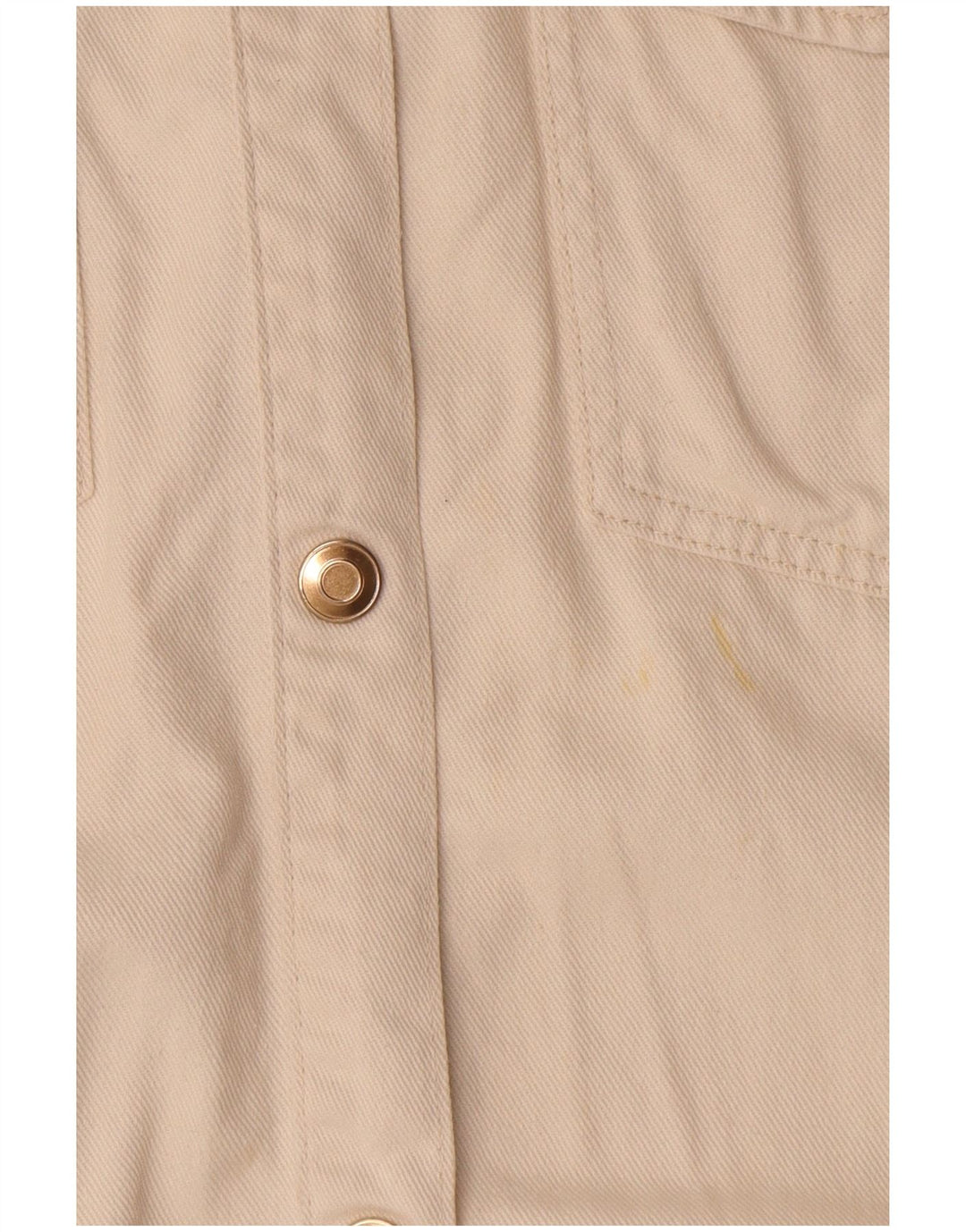 Zara Womens Bomber Jacket UK 10 Small Off White Cotton