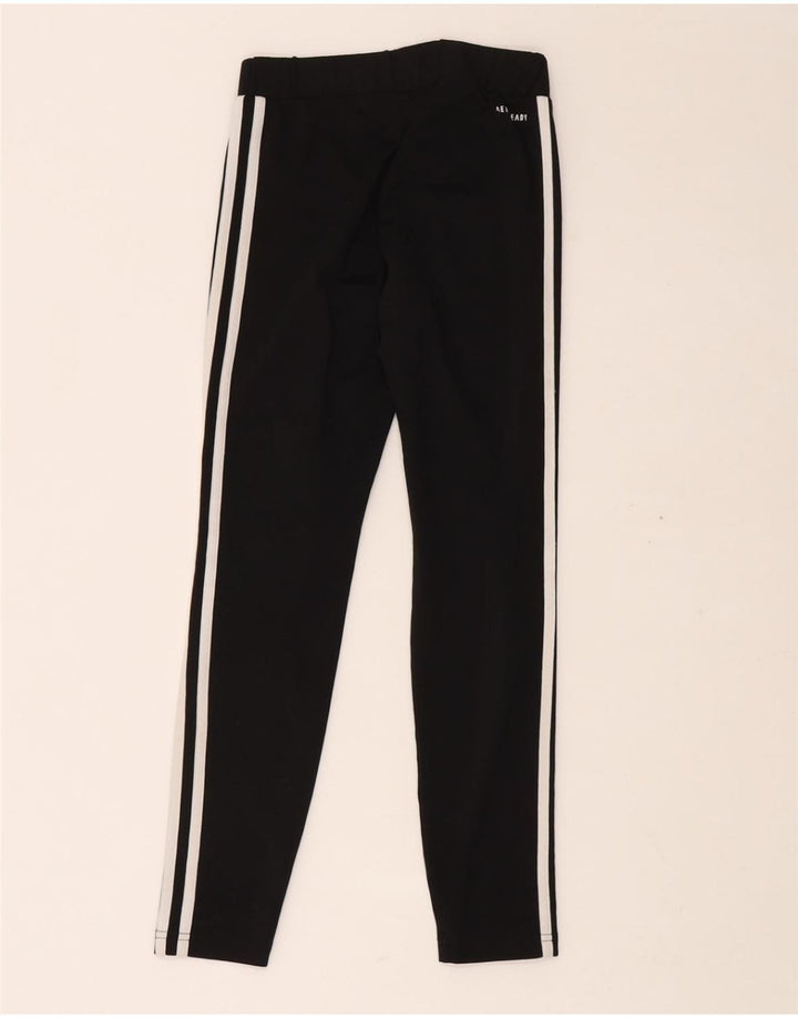 ADIDAS Girls Aeroready Leggings 11-12 Years Black Polyester