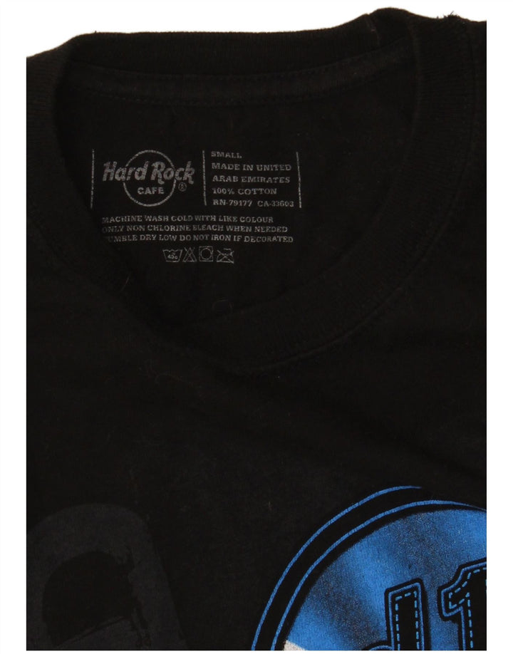 HARD ROCK CAFE Mens Edinburgh Graphic T-Shirt Top Small Black Cotton