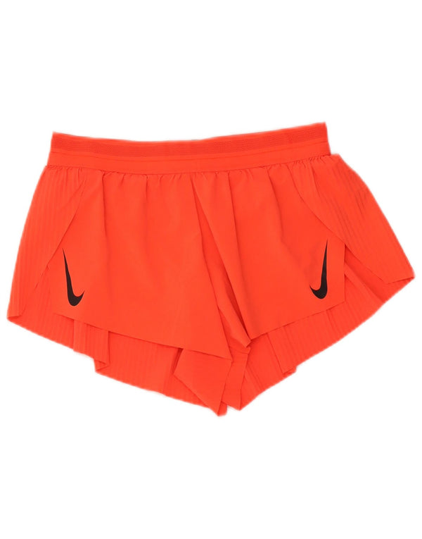 Nike Womens Dri Fit Sport Shorts UK 10 Small Orange