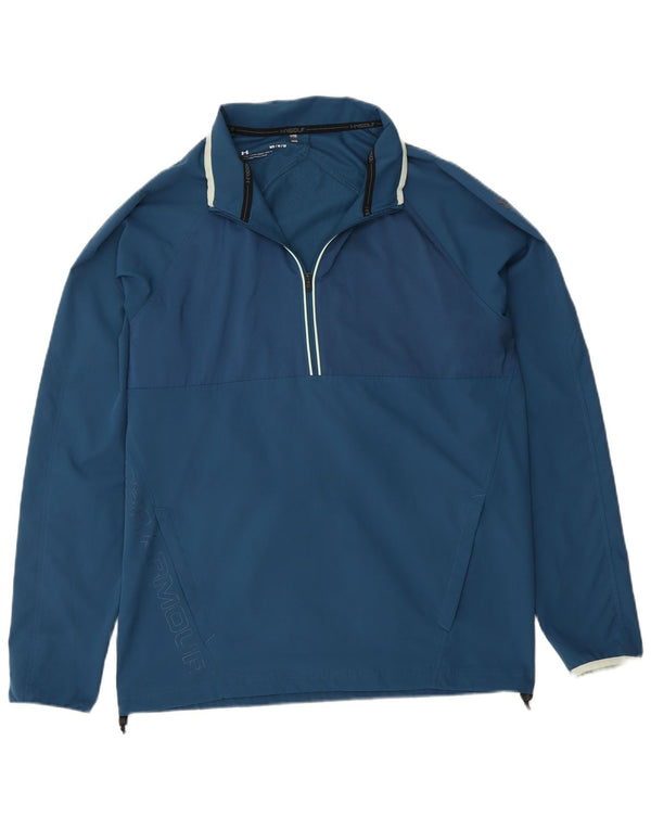 Under Armour Mens Graphic Pullover Tracksuit Top Jacket Medium Blue Sports