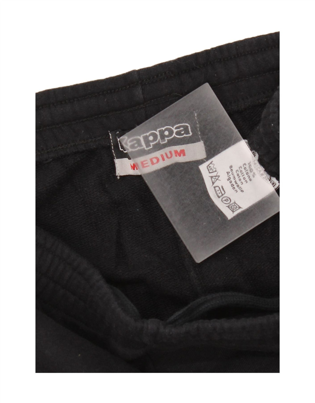 Kappa Mens Tracksuit Trousers Medium  Black Cotton