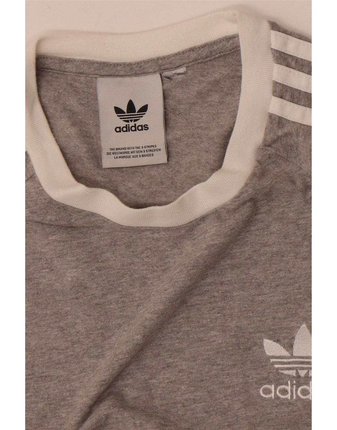 Adidas Mens T-Shirt Top Small Grey Flecked