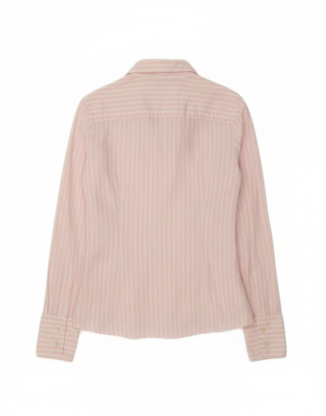 BENETTON Womens Shirt UK 14 Medium Pink Striped