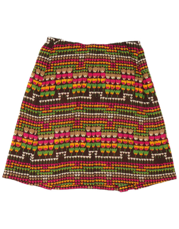 Vintage Womens A-Line Skirt W32 Large Multicoloured Floral