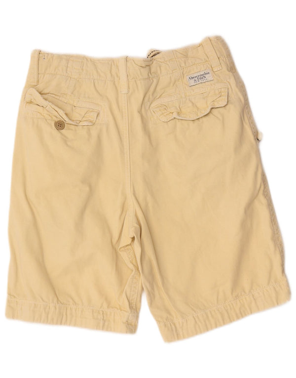 Abercrombie & Fitch Mens Chino Shorts W28 Small Beige Cotton