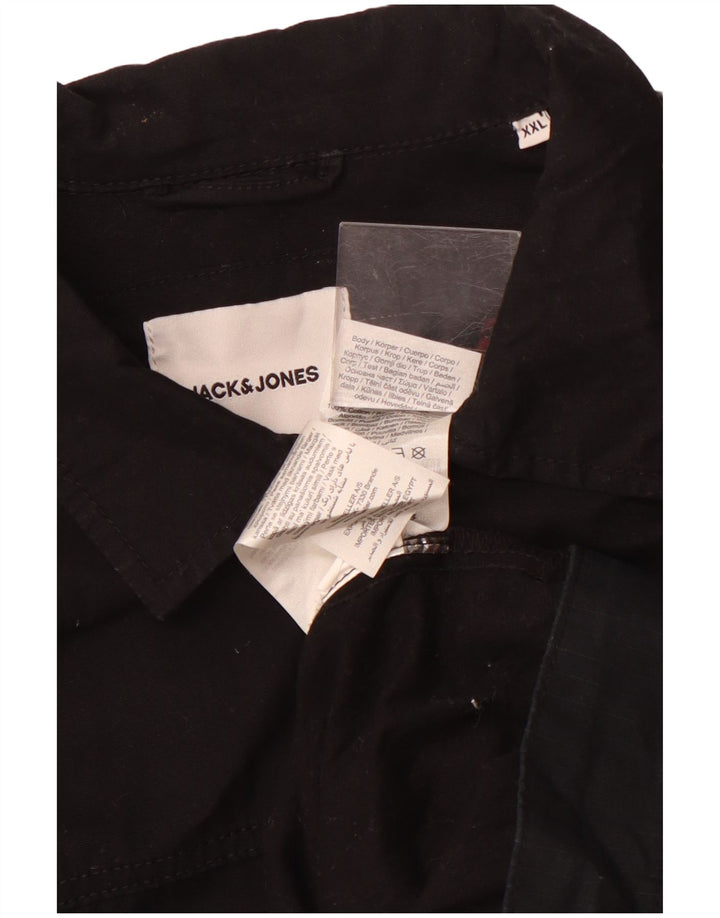 Jack & Jones Mens Shirt 2XL Black Cotton