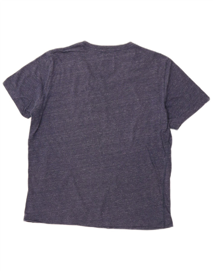 DIESEL Mens T-Shirt Top Small Navy Blue Flecked