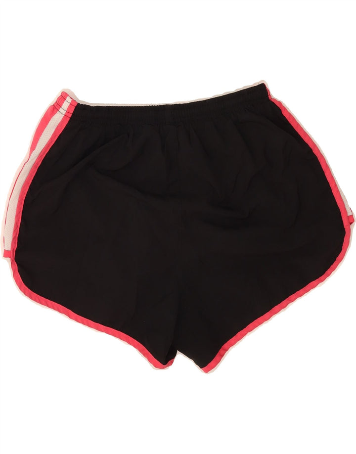NIKE Womens Sport Shorts US 8/10 Medium Black Colourblock Polyester Vintage Nike and Second-Hand Nike from Messina Hembry 